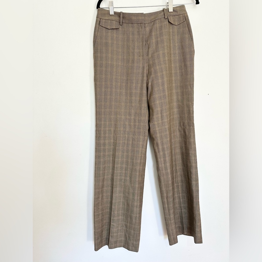 Brooks brother plaid trousers size 6 wool women office business